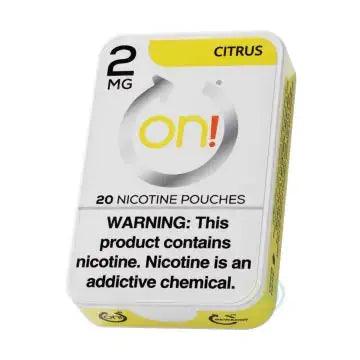 CITRUS - ON! NICOTINE POUCHES ON!