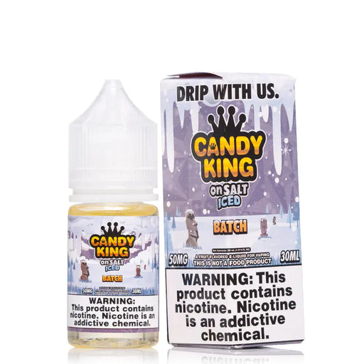 Candy King On Salt ICED Nicotine Salt E-Liquid 30ML (35mg/ 50mg Total 9 Flavors) Candy King