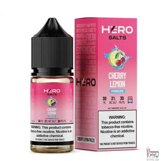 Cherry Lemon Freeze - Hero Salts Syn Nic 30mL Hero Vape Juice
