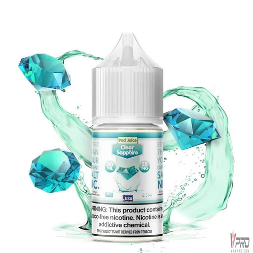 Clear Sapphire - POD Juice Synthetic Nicotine Salt 30mL Pod Juice