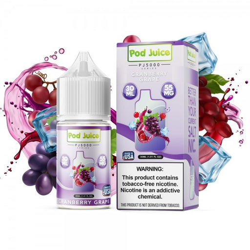 Cranberry Grape - Pod Juice PJ5000 Synthetic Salt 30mL - MyVpro