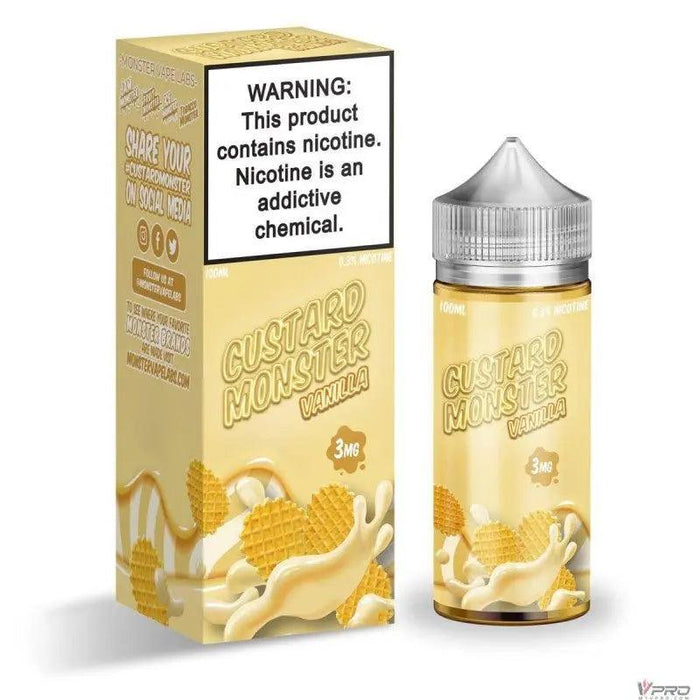 Custard Monster Synthetic Nicotine E-Liquid - 100ML (Totally 8 Flavors) Monster Vape Labs