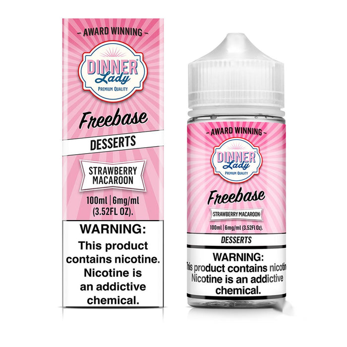 Strawberry Macaroon - Dinner Lady Freebase100mL