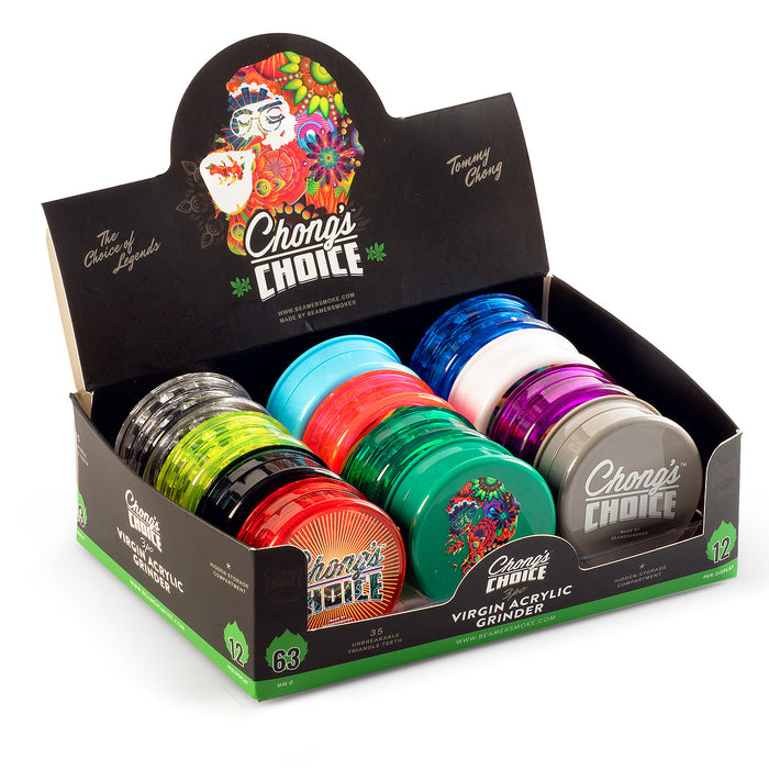 Beamer Tommy Chong's Choice 3-Piece 63mm Acrylic Grinder