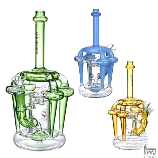 Dragon Glass Abstract Recycler Design Water Pipe - MyVpro