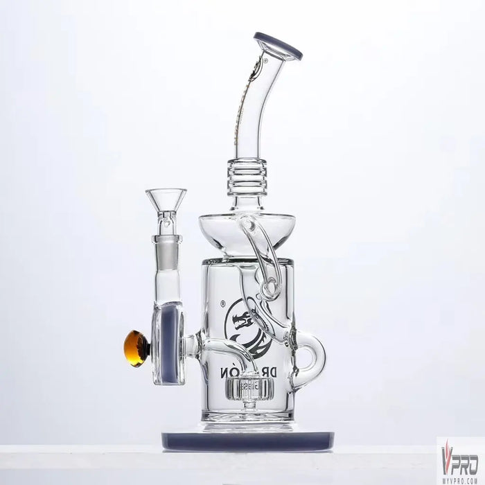 Dragon Glass Thick Base Mini Flower Design Water Pipe - MyVpro