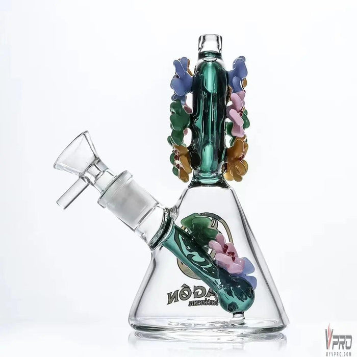 Dragon Platinum Floral Wreath Design Water Pipe - MyVpro