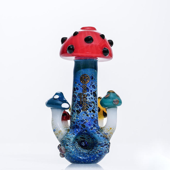 Dragon Platinum Mushroom Glass Hand Pipe Spoon