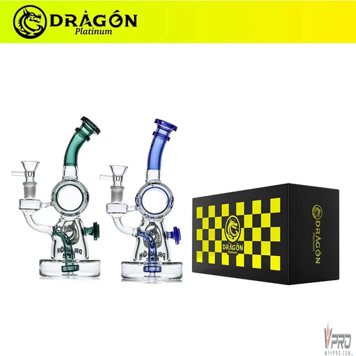 Dragon Platinum Orbital Design Water Pipe Dragon Glass