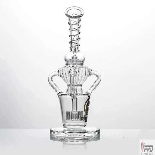 Dragon Platinum Water Pipe With Tire Perc & Spiraled Bent Neck Dragon Glass