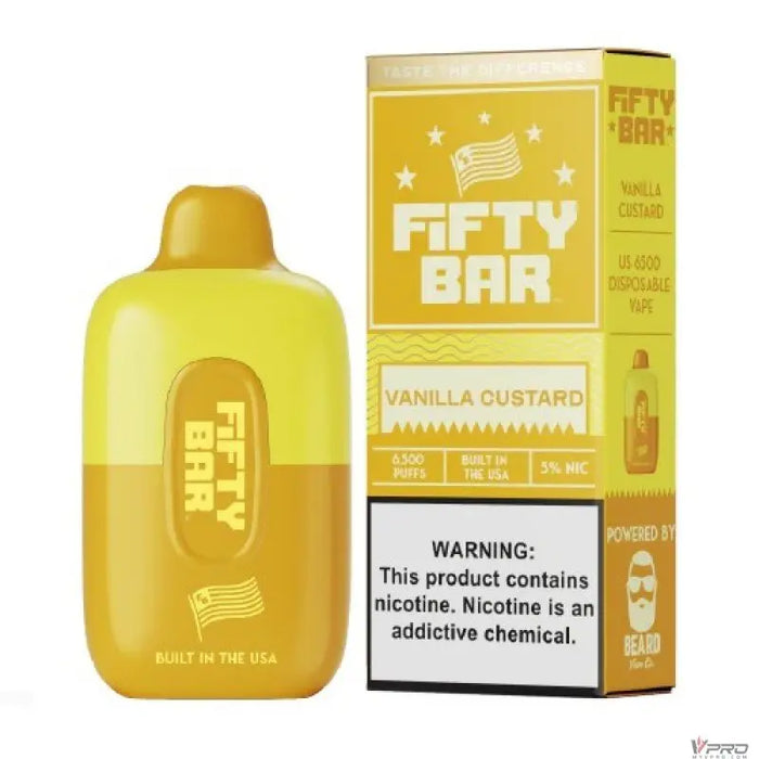 Fifty Bar by Beard Vape Co 6500 Puffs 5% Nicotine Rechargeable Disposable Fifty Bar