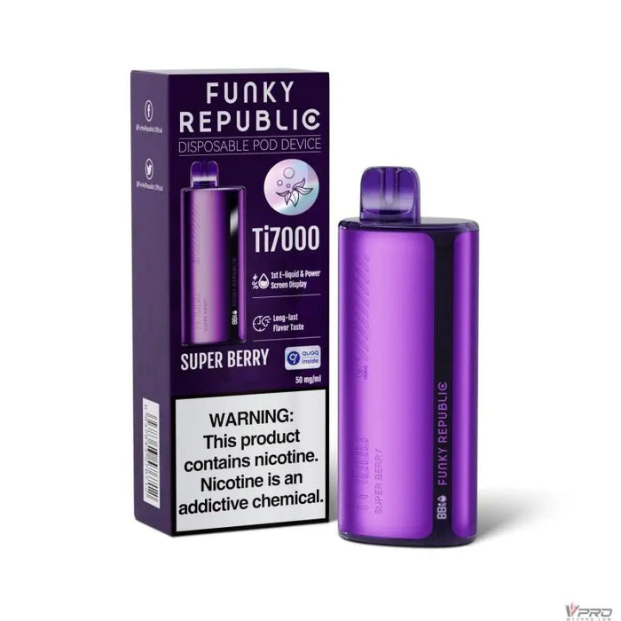 Funky Republic Ti7000 5% Nicotine Disposable Funky Republic