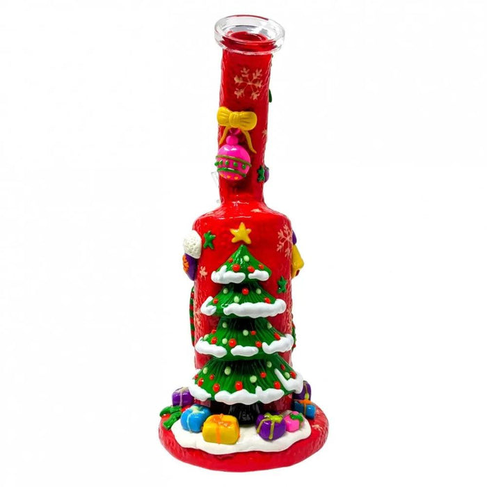 9.5" Festive Christmas Glow-In-The-Dark Water Pipe – Perfect Holiday Gift