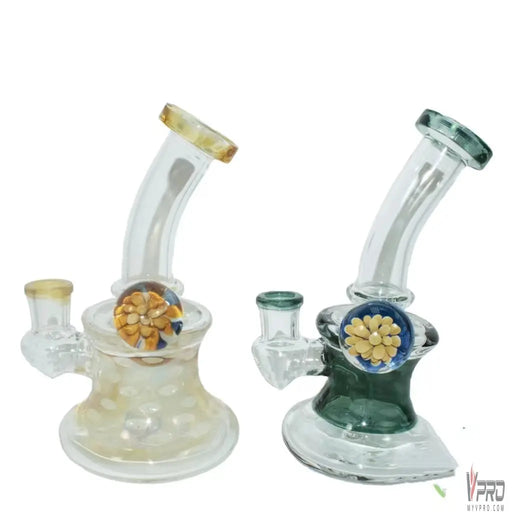 Glass Floral Design Water Pipe - MyVpro