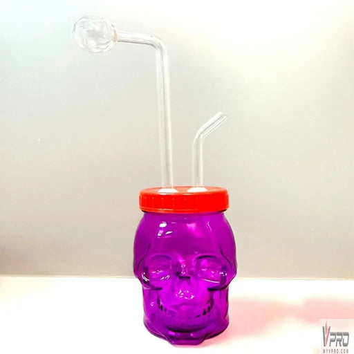 Glass Mini Water Pipe With Skull Body - MyVpro