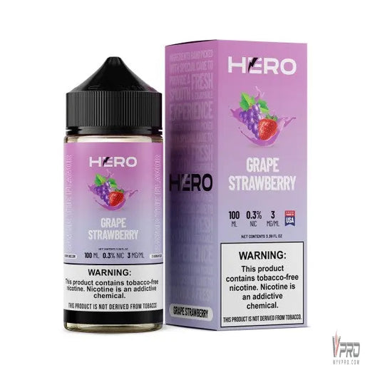 Grape Strawberry - Hero E-liquid 100mL Hero Vape Juice