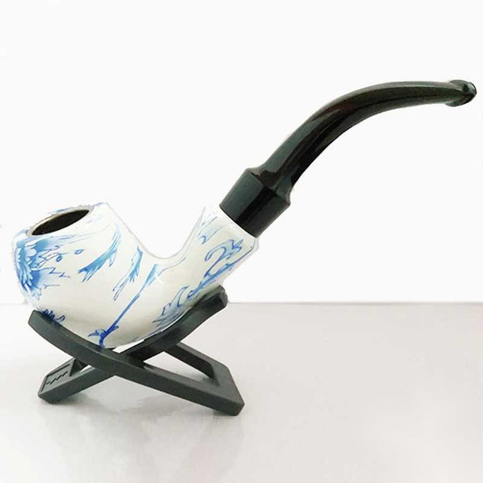 High Quality Tobacco Pipe With Botanical Motif - Perfect Halloween Gift