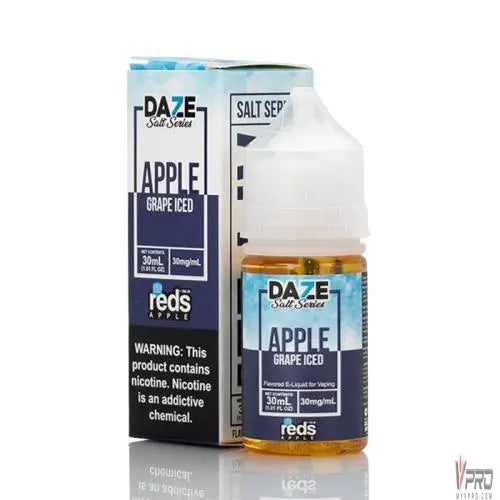 ICED Grape - 7 Daze Reds Apple Salt 30mL 7Daze E-Liquid