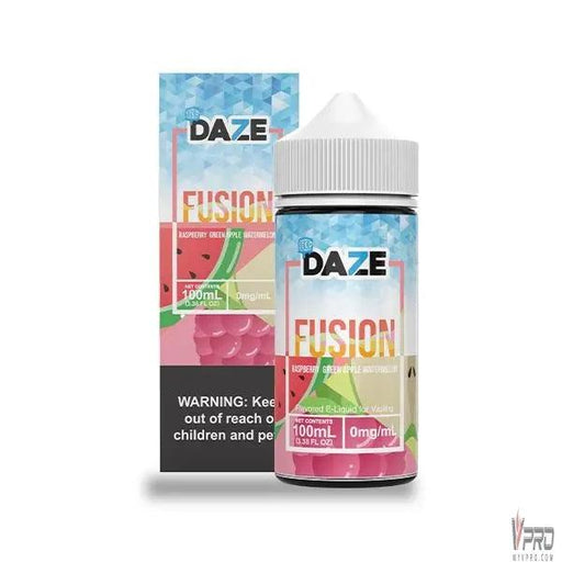 ICED Raspberry Green Apple Watermelon - 7 Daze Fusion Synthetic 100mL 7Daze E-Liquid