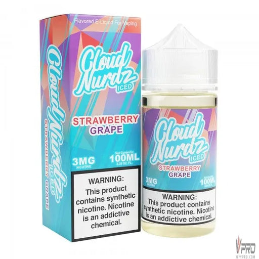 ICED Strawberry Grape - Cloud Nurdz Synthetic 100mL Cloud Nurdz E-Liquid