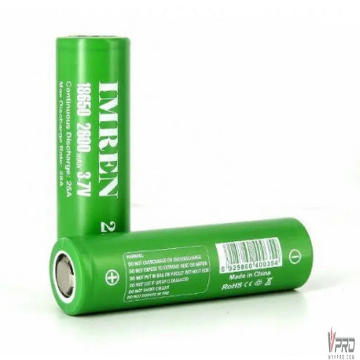 IMREN 18650 26S 2600mAh 38A Batteries (2 pack) - MyVpro