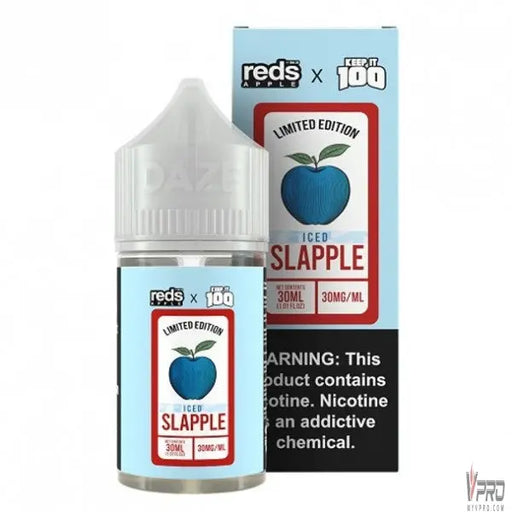 Iced Slapple - 7 Daze Reds x Keep It 100 Salt 30mL 7Daze E-Liquid