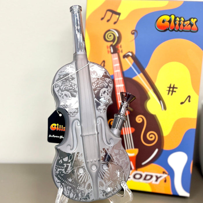 Gliizy Melody Glass Violin Shape Water Pipe