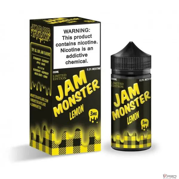 Jam Monster Synthetic Nicotine E-Liquid 100ML (0mg/ 3mg /6mg Totally 11 Flavors) Monster Vape Labs