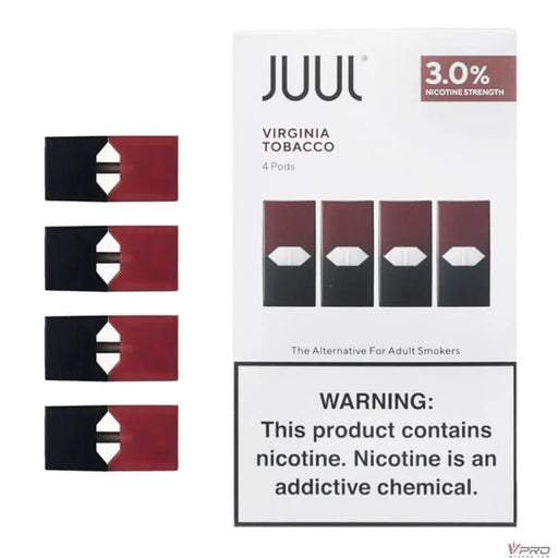 Juul Pre-filled Replacement 3% /5% Nicotine Salt Pods - Pack of 4 Juul
