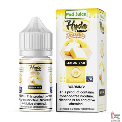 Lemon Bar - POD Juice x Hyde Synthetic Nic Salt 30mL Pod Juice