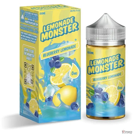 Lemonade Monster Synthetic Nicotine E-Liquid 100ML By Jam Monster （Totally 6 Flavors) Monster Vape Labs