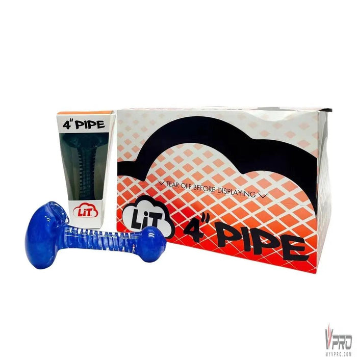 Lit Glass 4 Inches Hand Pipe - MyVpro