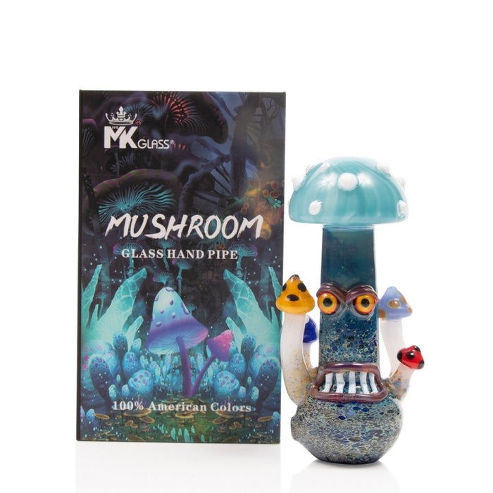 MK100 Glass Heady Mushroom Hand Pipe - MyVpro