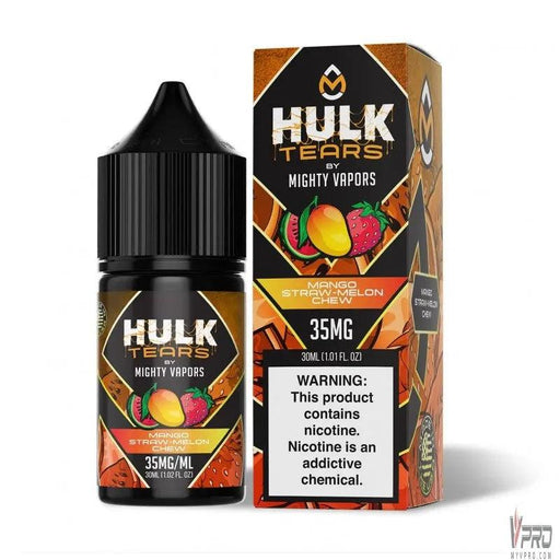 Mango Straw Melon Chew - Hulk Tears Salt 30mL Mighty Vapors