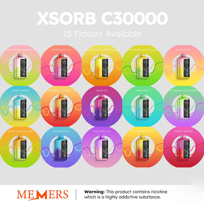 Memers Xsorb C30000 Puffs 24mL Disposable