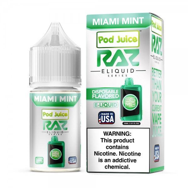 Miami Mint - POD Juice x RAZ Salt 30mL