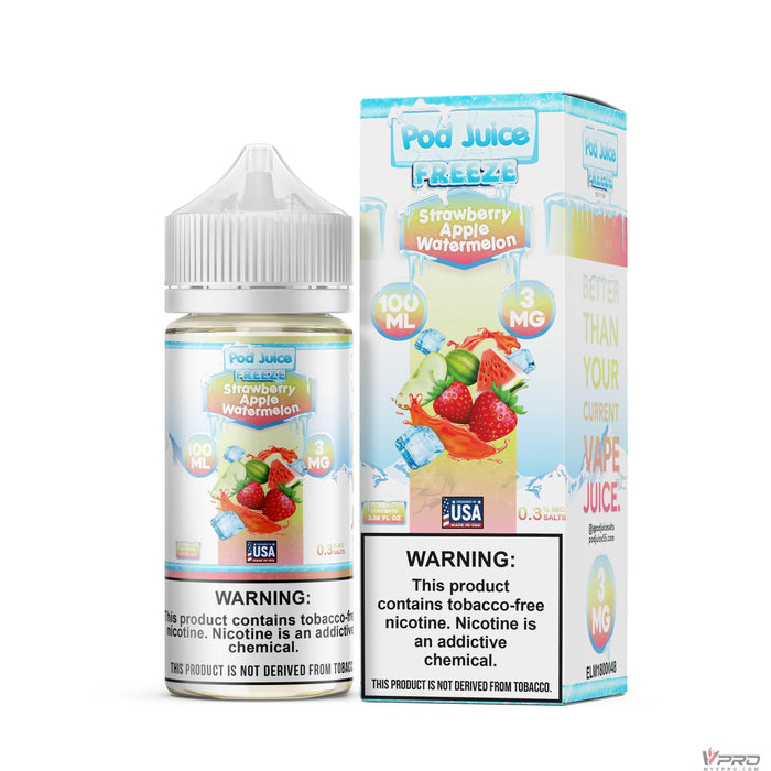 POD Juice Freeze Synthetic Nicotine E-Liquid 100ML (0mg/ 3mg/ 6mg Totally 8 Flavors) Pod Juice