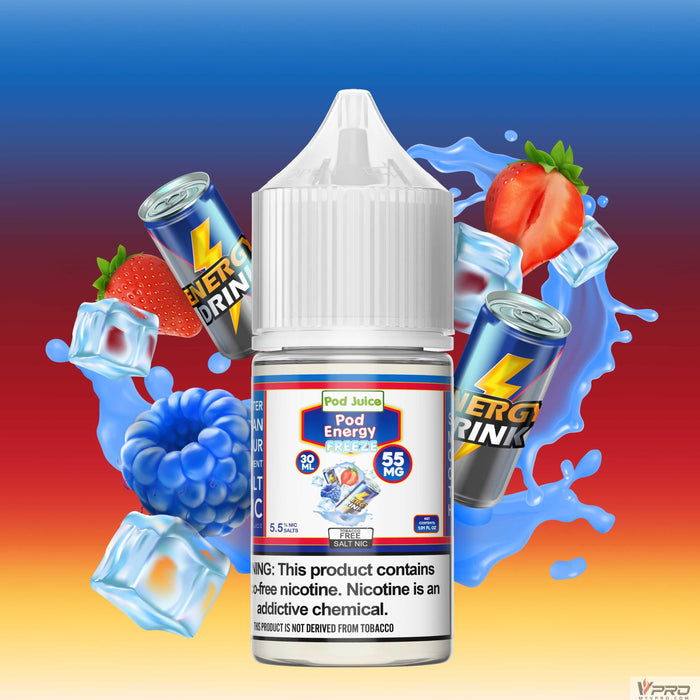 POD Juice ICED Synthetic Nicotine Salt E-Liquid 30ML 55mg (Totally 18 Flavors) Pod Juice