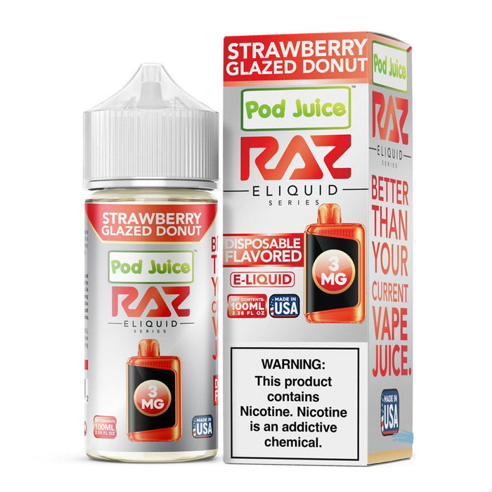 Strawberry Glazed Donut - POD Juice x RAZ 100mL