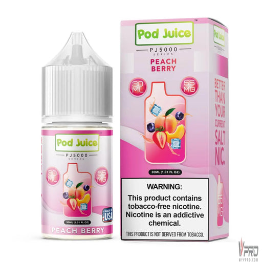 Peach Berry - Pod Juice PJ5000 Synthetic Salt 30mL Pod Juice