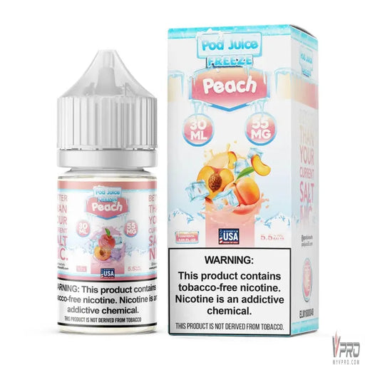 Peach Freeze - POD Juice Synthetic Nic Salt 30mL Pod Juice