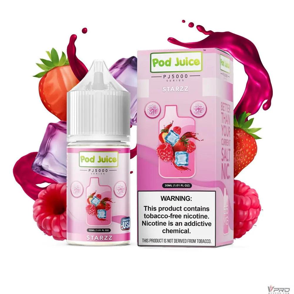 Pod Juice PJ5000 Series Synthetic Nicotine Salt E-Liquid 30mL at MyVPro —  MyVpro