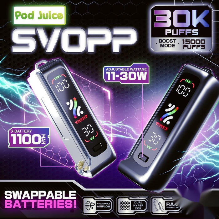 Pod Juice x SVOPP 1100mAh Rechargeable Vape Battery