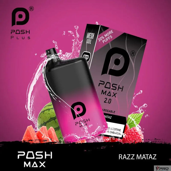 Posh Max 2.0 5200 Puffs 5% Nicotine  Disoosable Posh