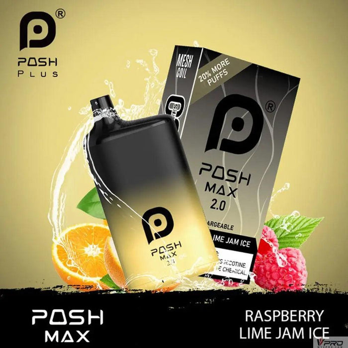 Posh Max 2.0 5200 Puffs 5% Nicotine  Disoosable Posh