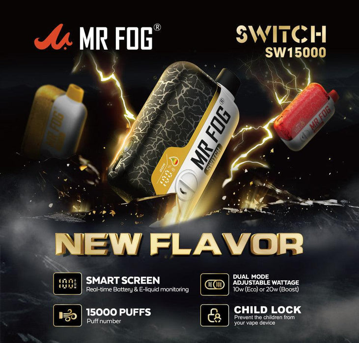 Mr Fog Switch SW15000 Puffs 5% Disposable 17mL