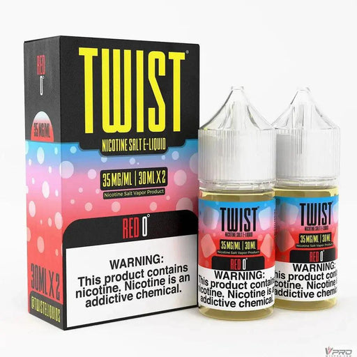 Red 0° - Twist Salt E-lqiuid 60mL Twist E-Liquids