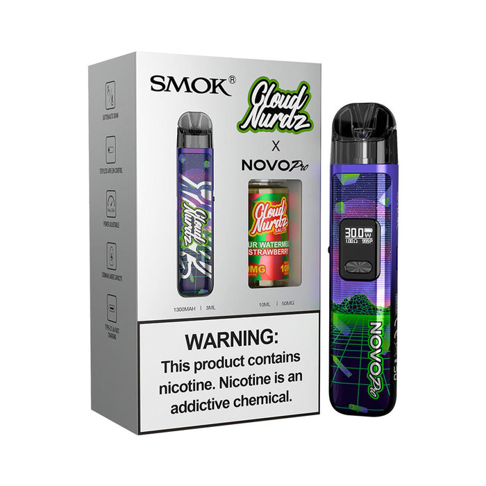 SMOK NOVO PRO 1300mAh Pod System & 10mL/50mg Salt E-Liquid