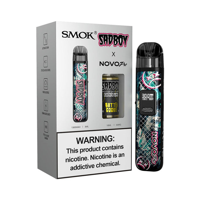 SMOK NOVO PRO 1300mAh Pod System & 10mL/50mg Salt E-Liquid