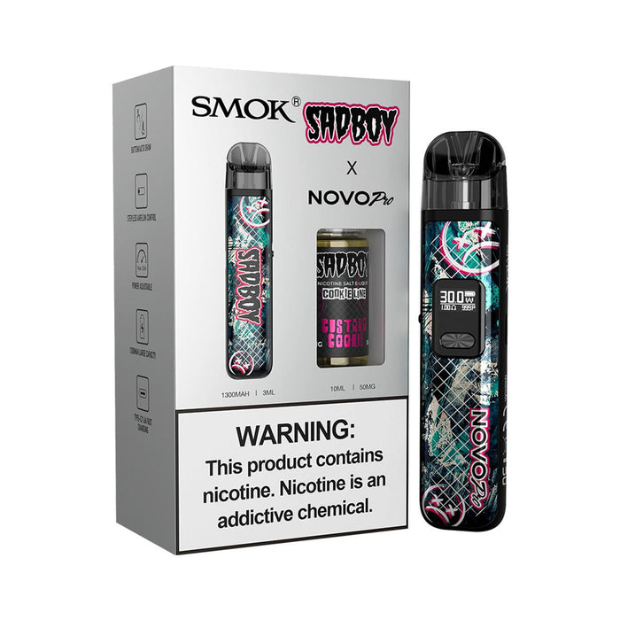 SMOK NOVO PRO 1300mAh Pod System & 10mL/50mg Salt E-Liquid